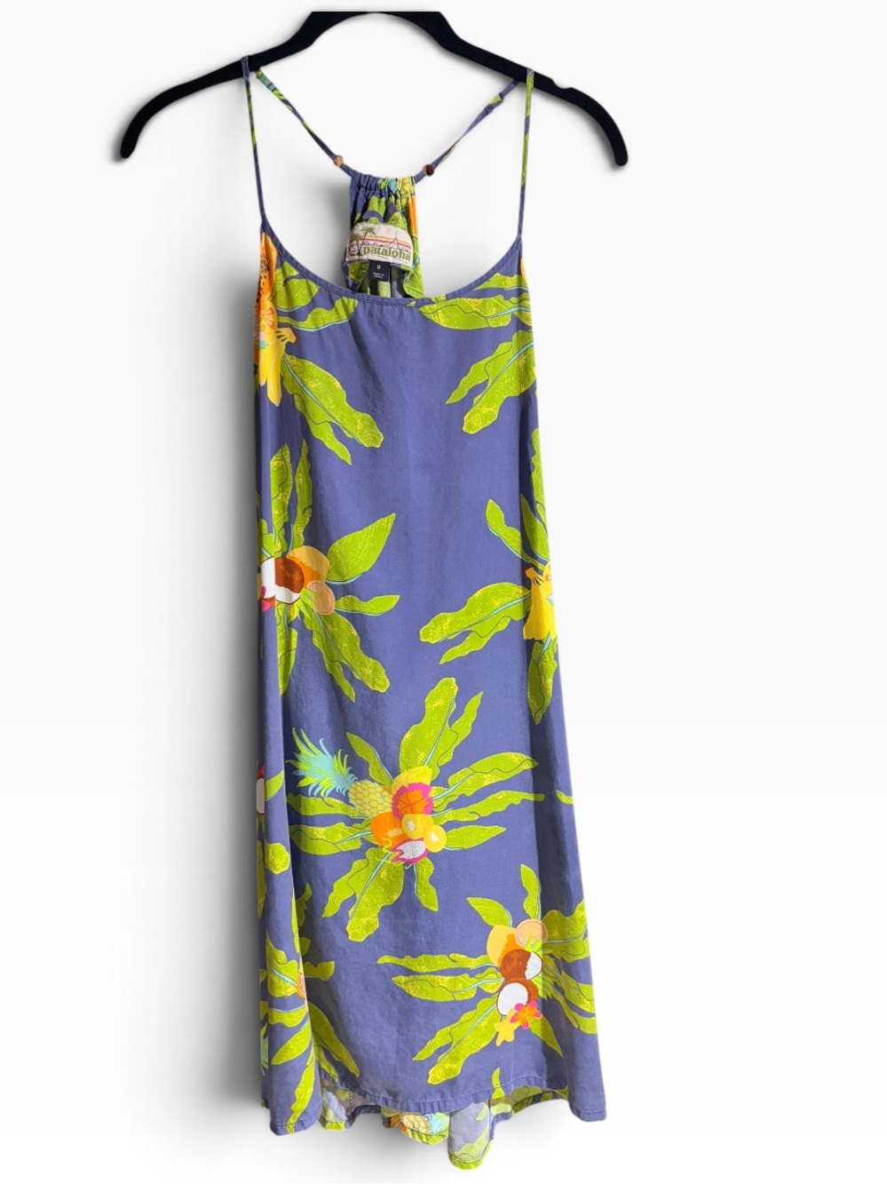 Patagonia Limited Edition Pataloha Tropical Cami Dress Floral Fruit Medium